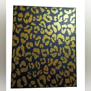 Gold Leopard Print Canvas Wall Art Dark Green Glam Decor Modern Luxe Statement